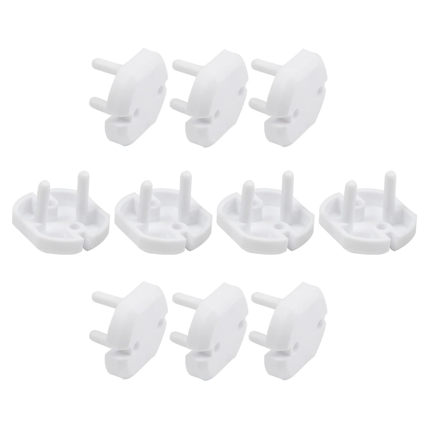 Cubiertas de Enchufes Fielect 30 Pcs Blancas 2-Huecos