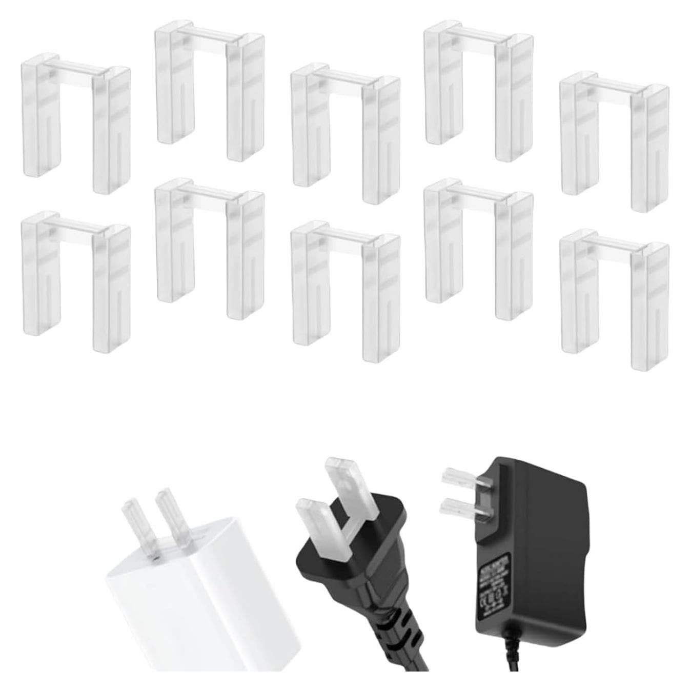 10 Cubiertas de Enchufe de Seguridad RHUISHU 2 Pines Estándar