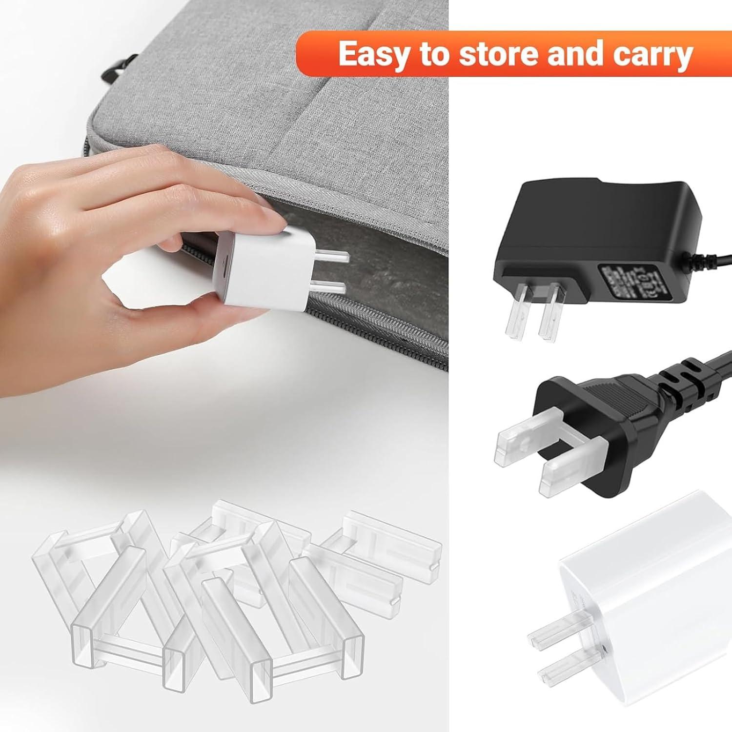 10 Cubiertas de Enchufe de Seguridad RHUISHU 2 Pines Estándar