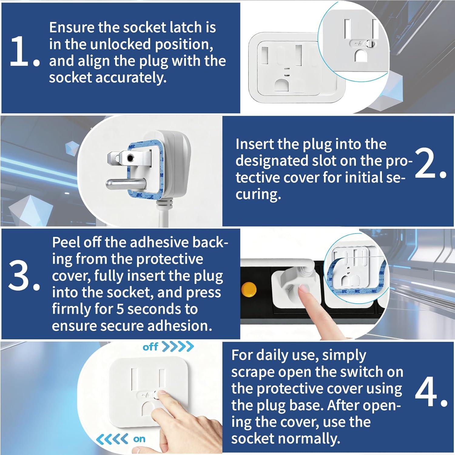 Cubiertas de Enchufes para Bebés 12pcs - Protector Adhesivo Seguro
