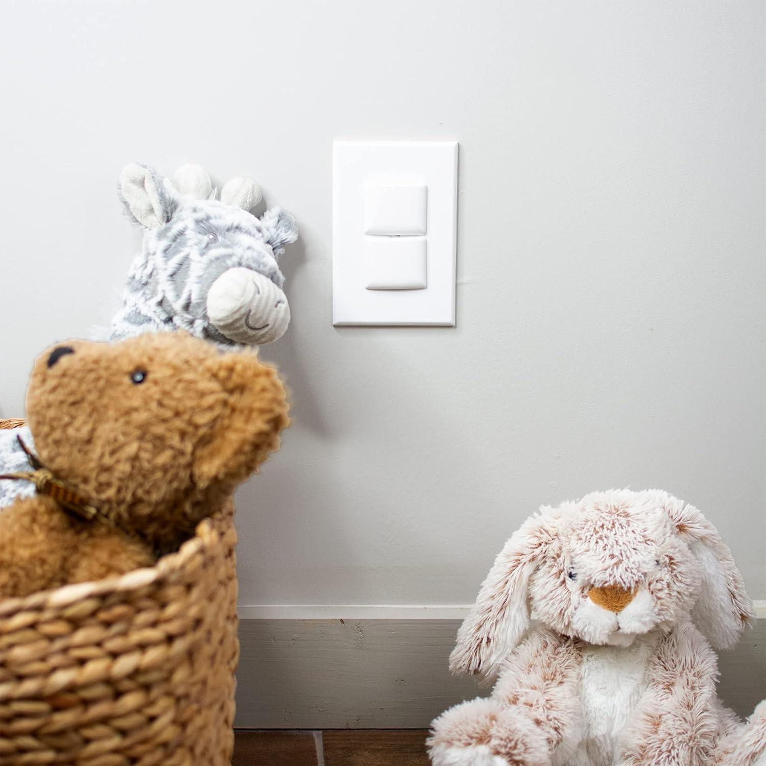 Cubierta de Enchufe Individual Qdos StayPut | Blanca | Paquete de 24