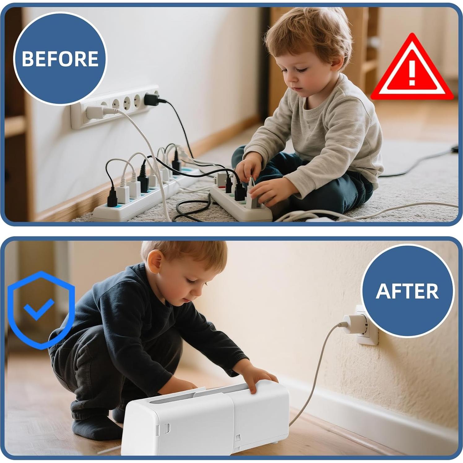 Caja de Gestión de Cables GCRQ PSBox2 Ajustable 26x14x12cm