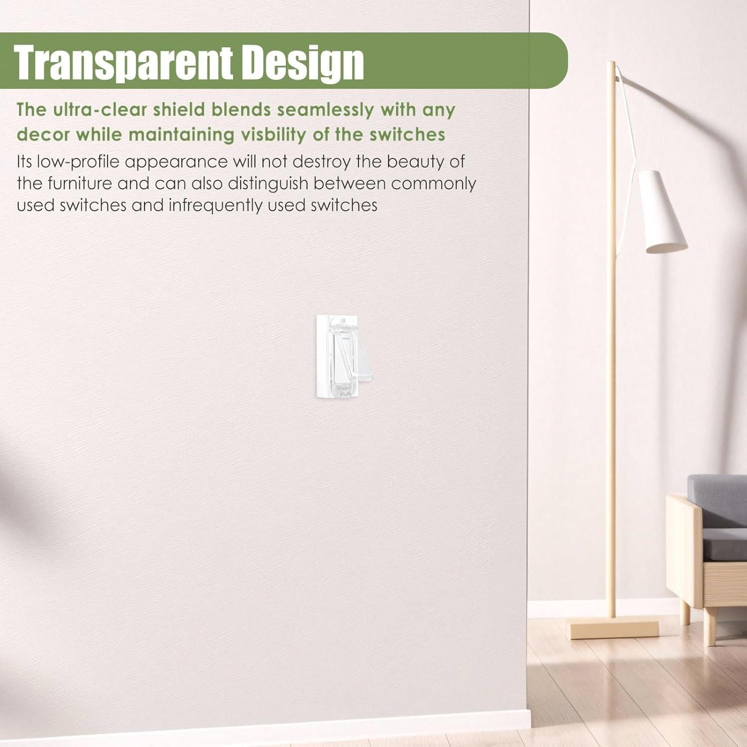 Protector de Interruptor de Luz a Prueba de Niños 2 Pcs