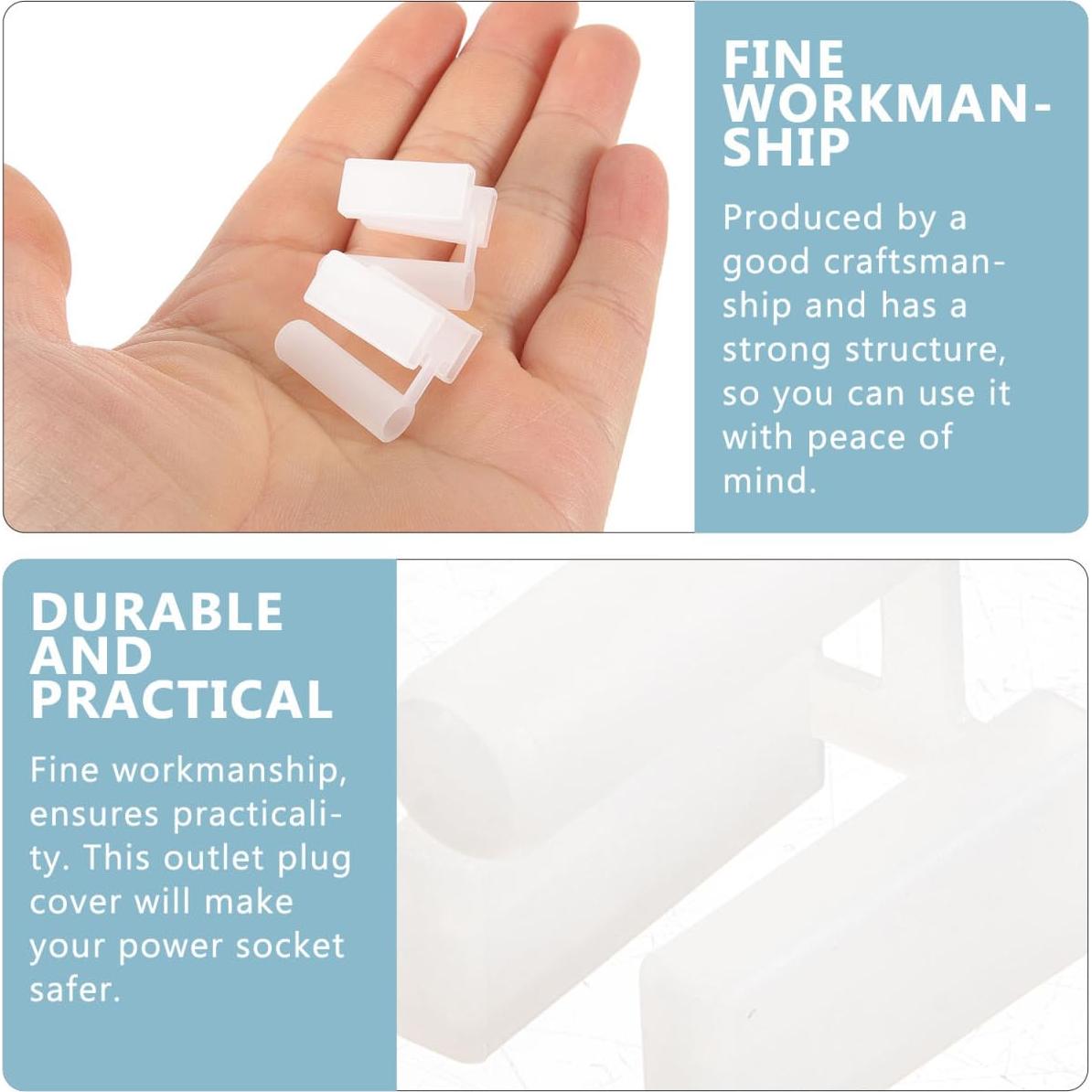 Cubiertas de Enchufe de Seguridad Angoily 100 Pcs 2.5x2.0 cm