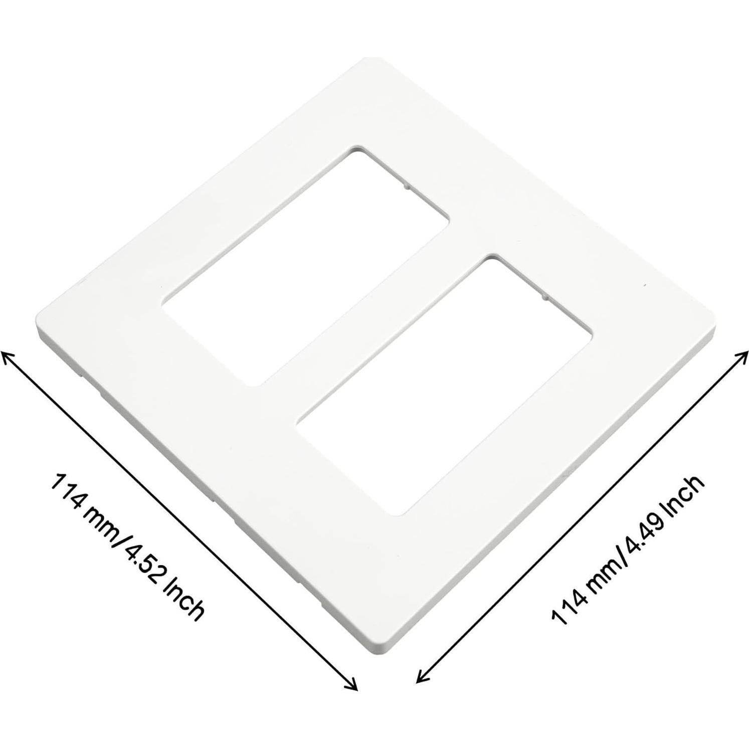 Cubierta de Placa de Pared sin Tornillos HIITIO Blanca 11.43x11.48cm