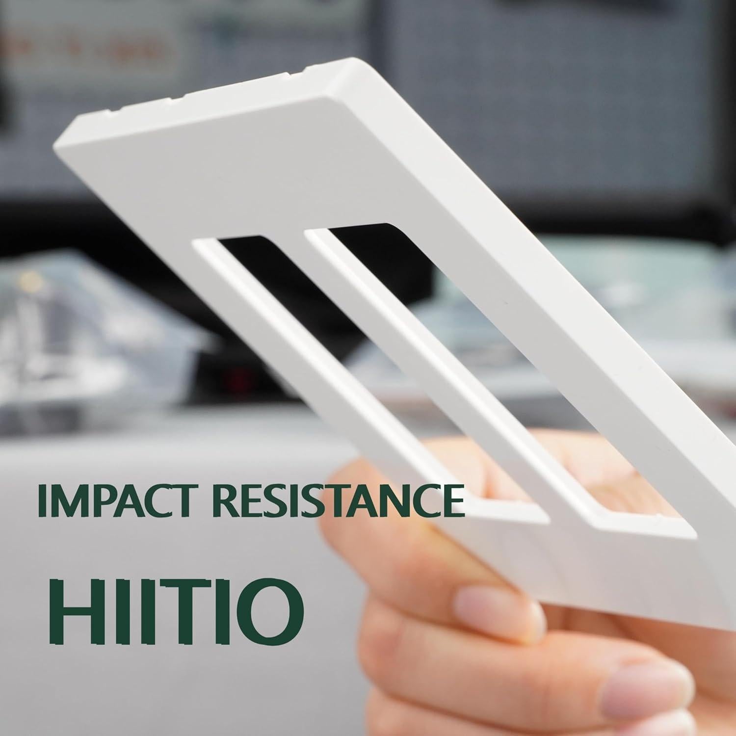 Cubierta de Placa de Pared sin Tornillos HIITIO Blanca 11.43x11.48cm