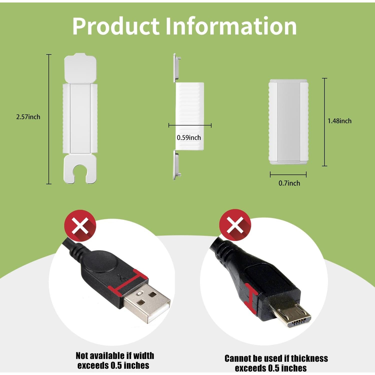 Protector de Cargador USB a Prueba de Niños Bzu - 4 Piezas