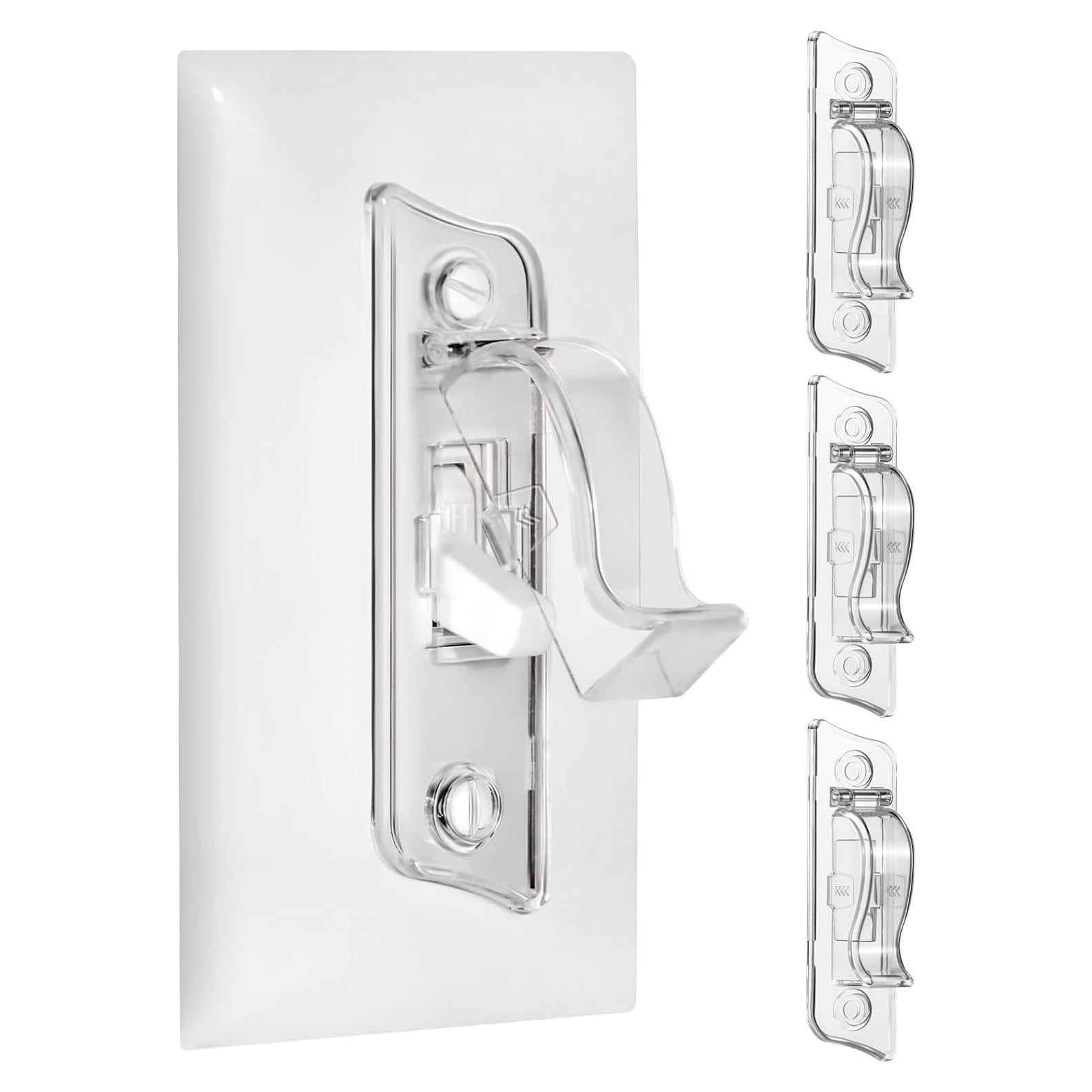 Cubierta de Interruptor de Luz a Prueba de Niños MUTIYZGJ - Transparente, Paquete de 3