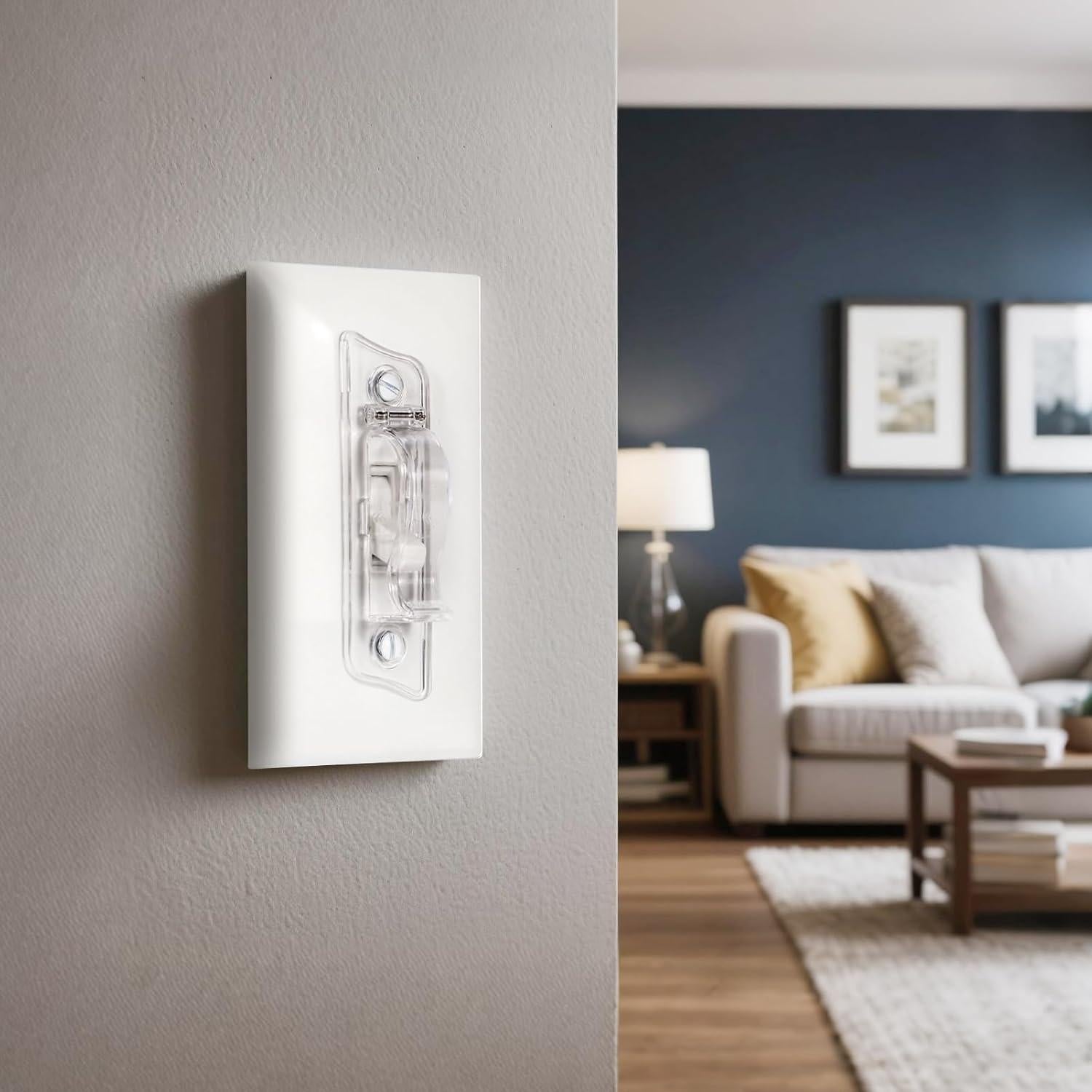 Cubierta de Interruptor de Luz a Prueba de Niños MUTIYZGJ - Transparente, Paquete de 3