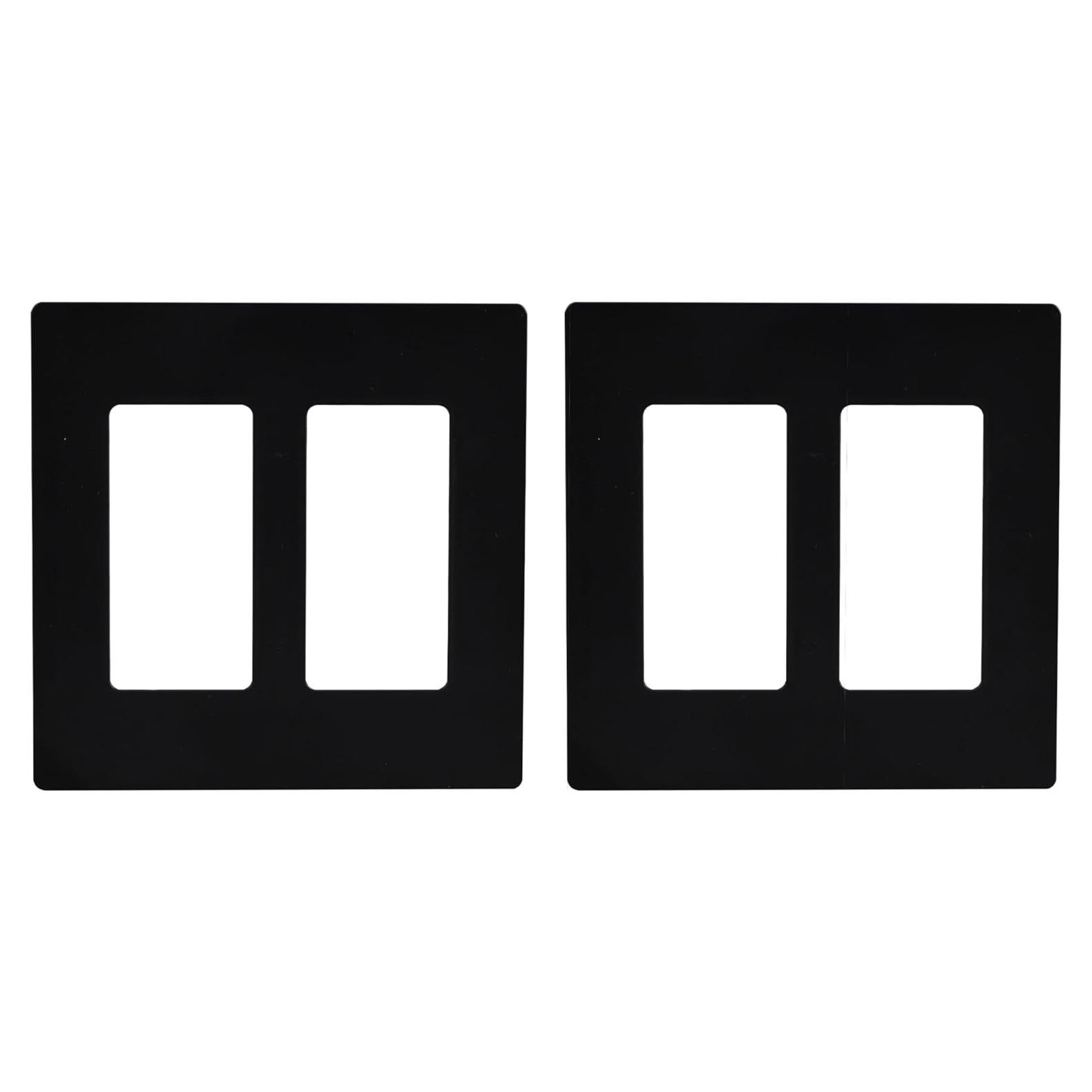 Cubiertas de Placas de Pared Sin Tornillos HIITIO 2 Unidades Negro