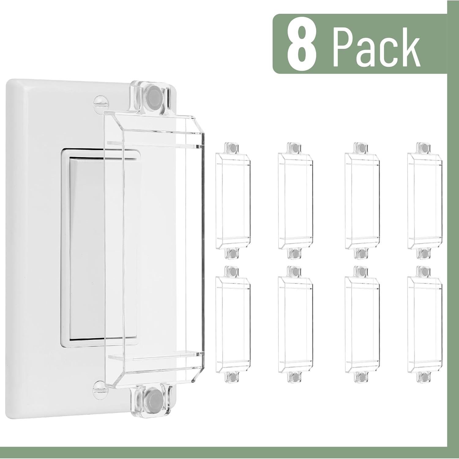 Protector Magnético de Interruptor de Luz Bates - Paquete de 8