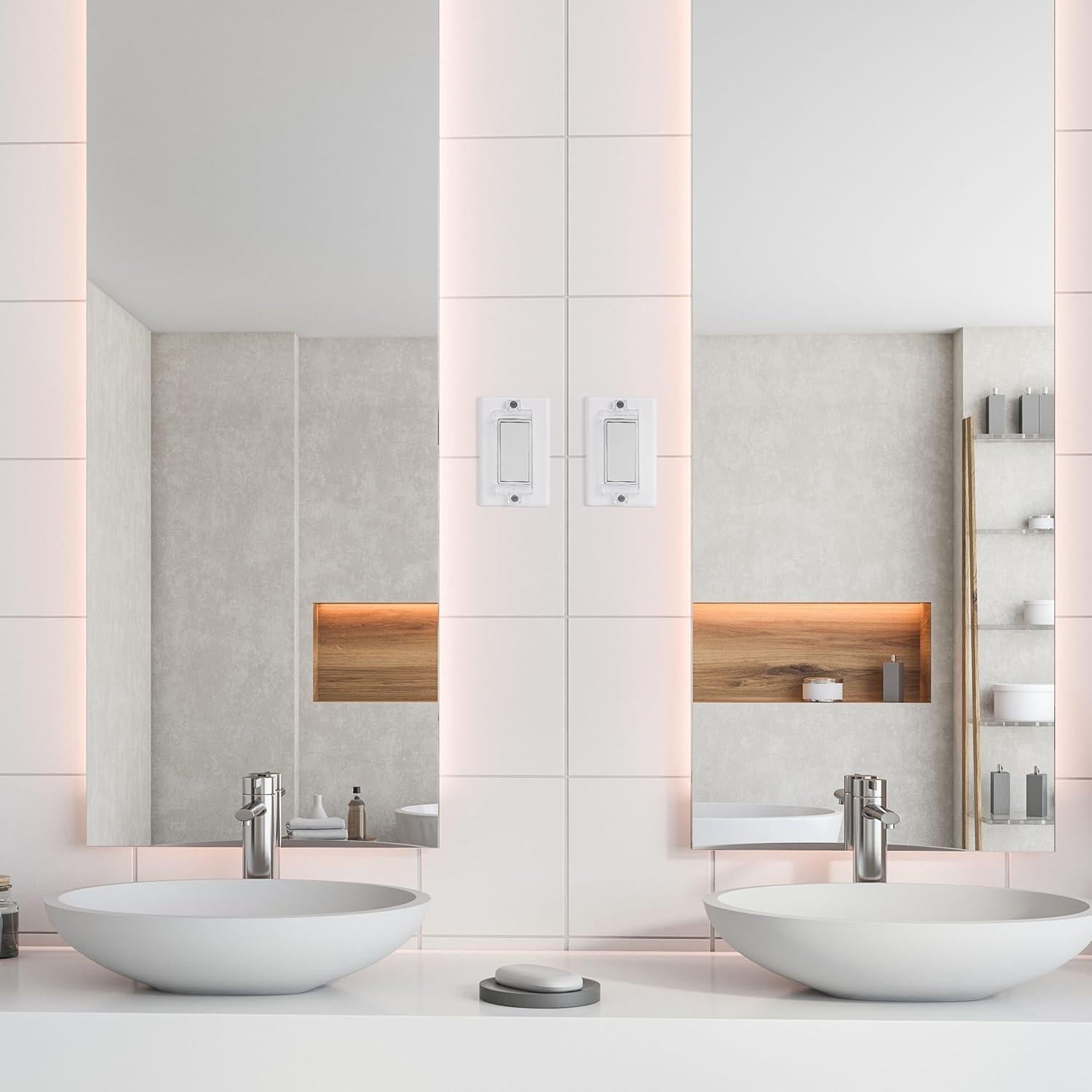 Protector Magnético de Interruptor de Luz Bates - Paquete de 8