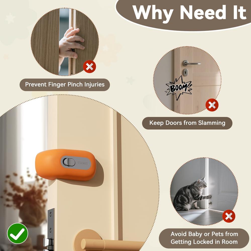 Guardián de Puerta a Prueba de Niños EUDEMON Naranja 0.085 kg