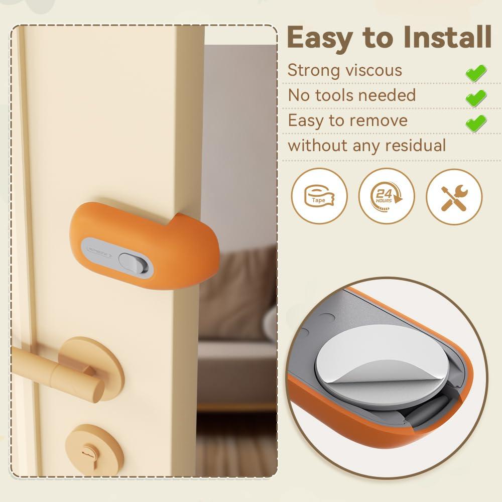 Guardián de Puerta a Prueba de Niños EUDEMON Naranja 0.085 kg