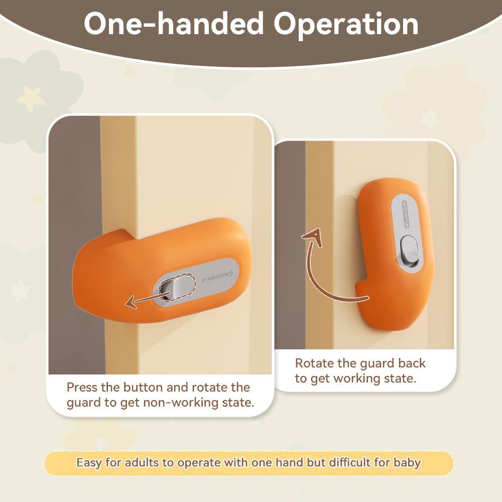 Guardián de Puerta a Prueba de Niños EUDEMON Naranja 0.085 kg