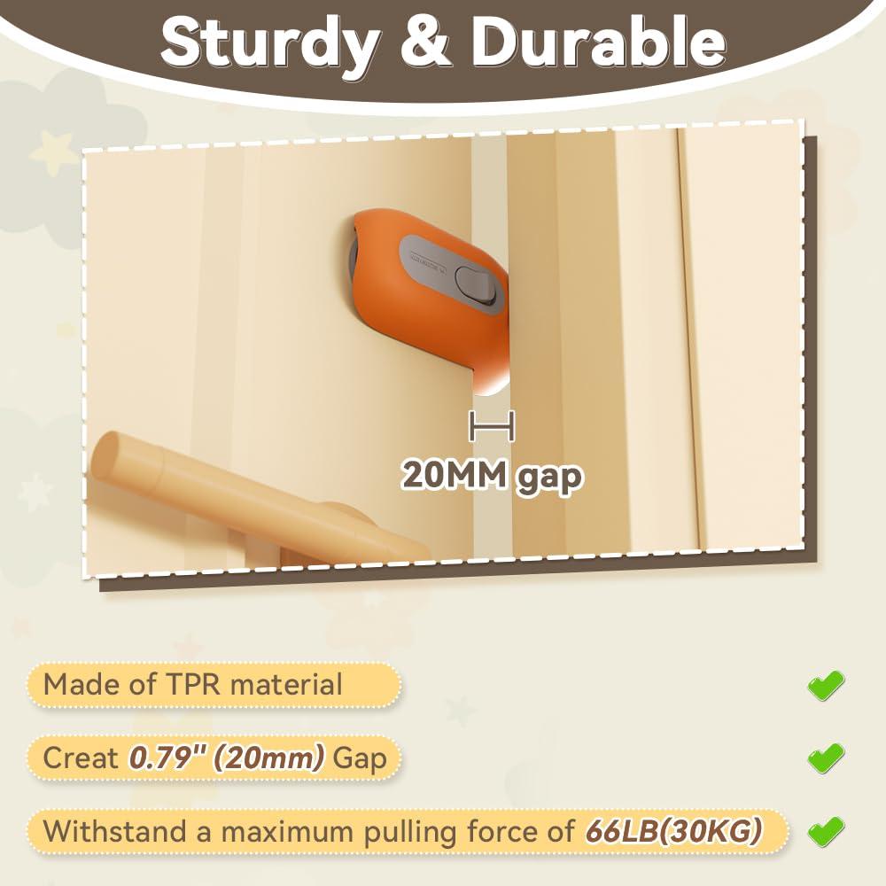 Guardián de Puerta a Prueba de Niños EUDEMON Naranja 0.085 kg