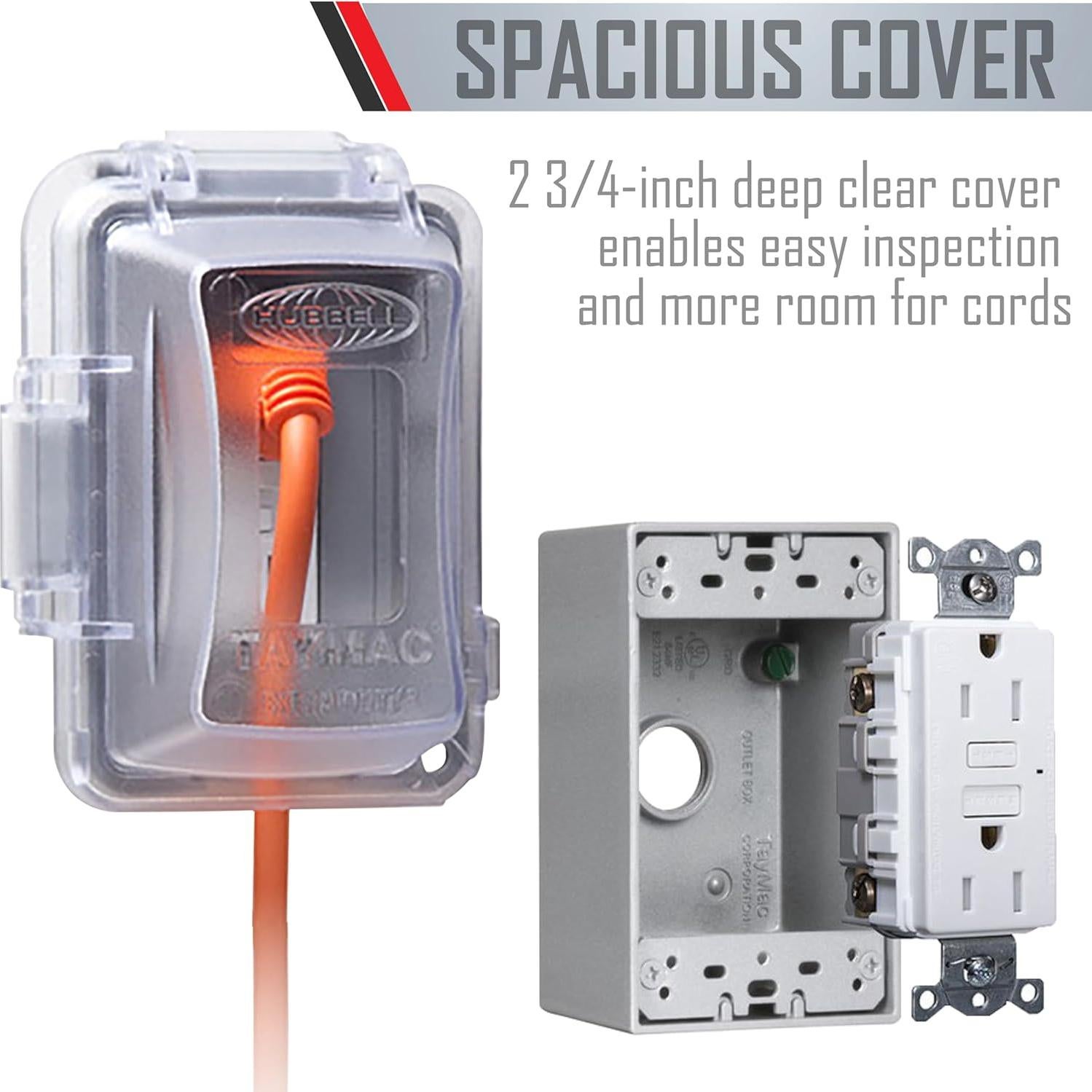 Kit Toma Corriente GFCI TayMac MKG420CS 15A Uso Extra Duro