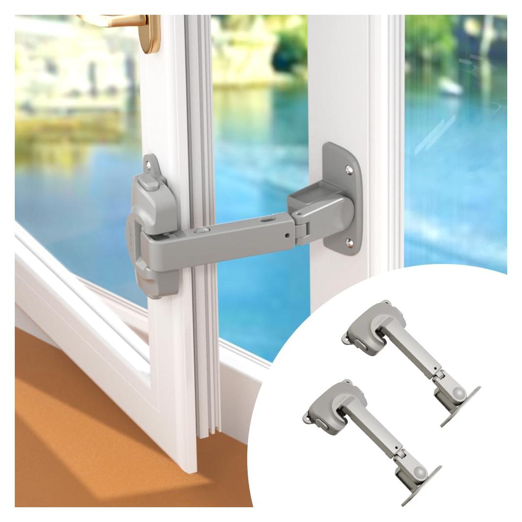 Cerradura de Seguridad para Ventanas EUDEMON - 2 Pack Gris