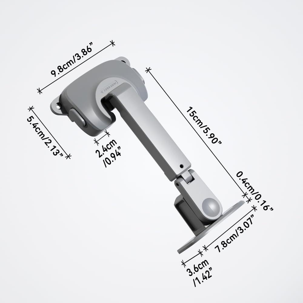 Cerradura de Seguridad para Ventanas EUDEMON - 2 Pack Gris