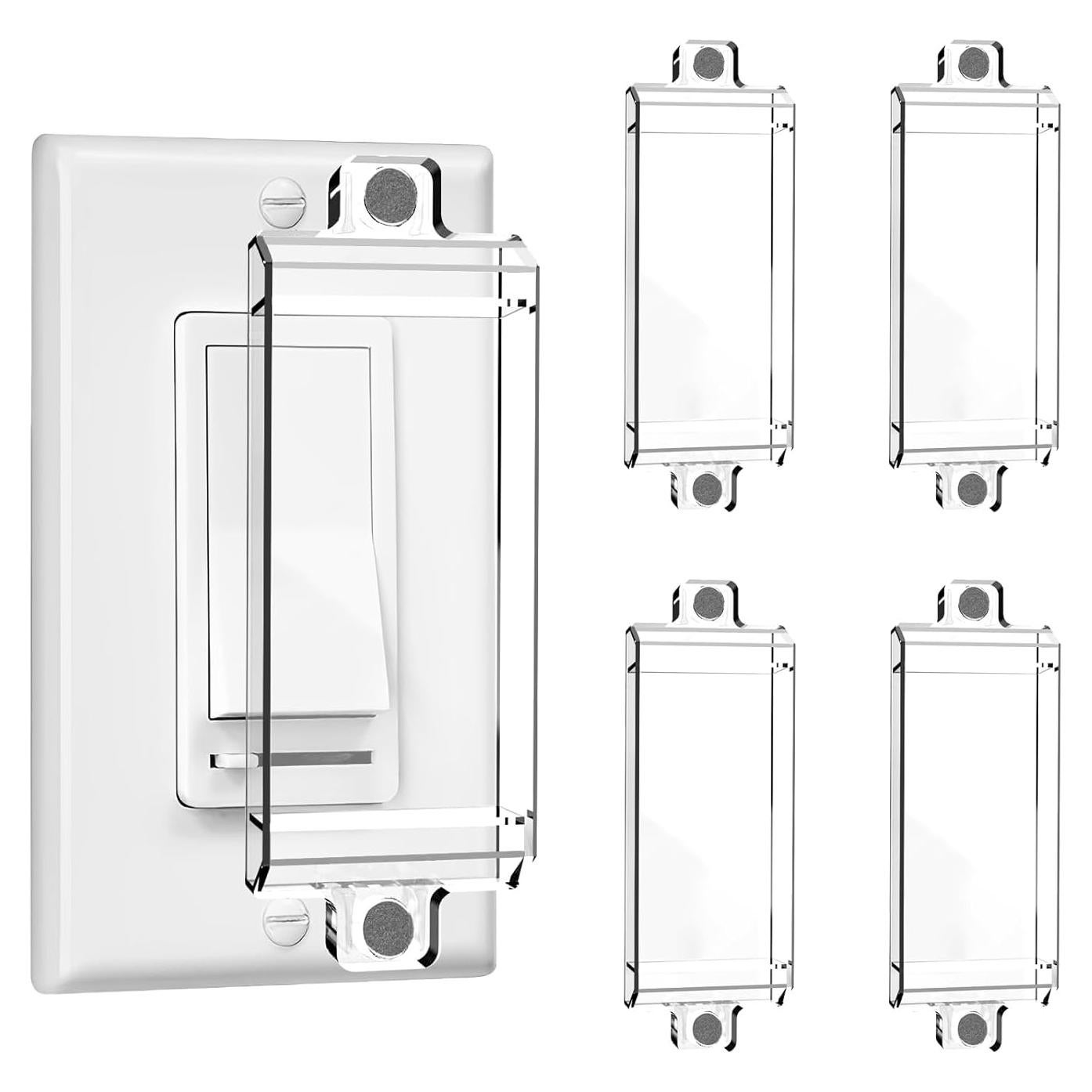 Paquete de 4 Protectores Magnéticos para Interruptor de Luz