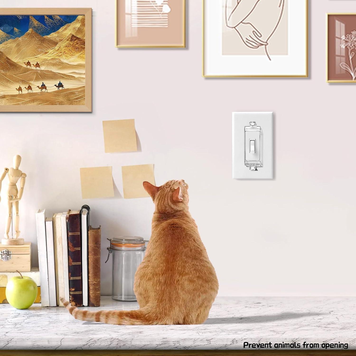 Paquete de 4 Protectores Magnéticos para Interruptor de Luz