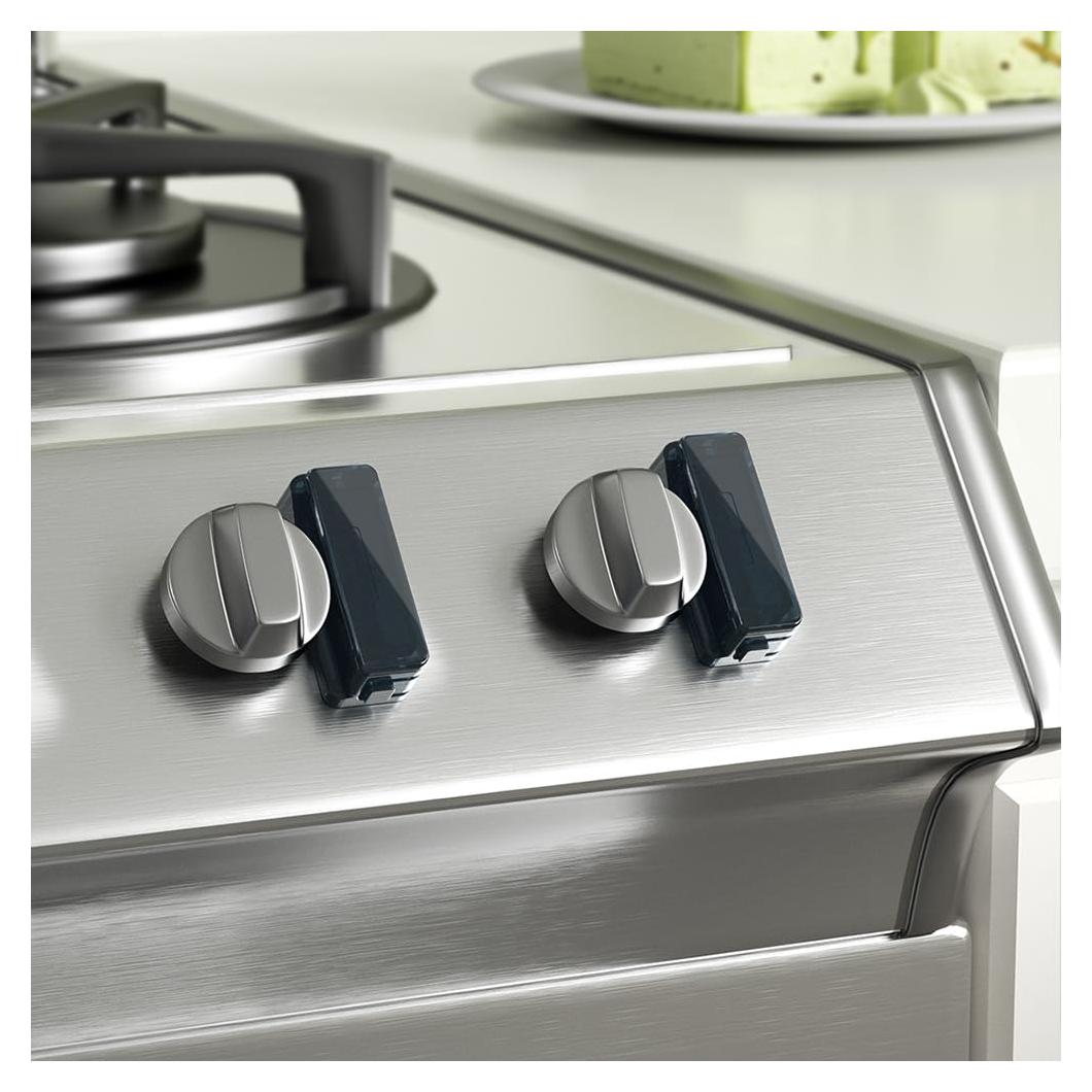 Cerradura de Perilla de Gas de Seguridad Safelon para Bebés - 8 Pcs