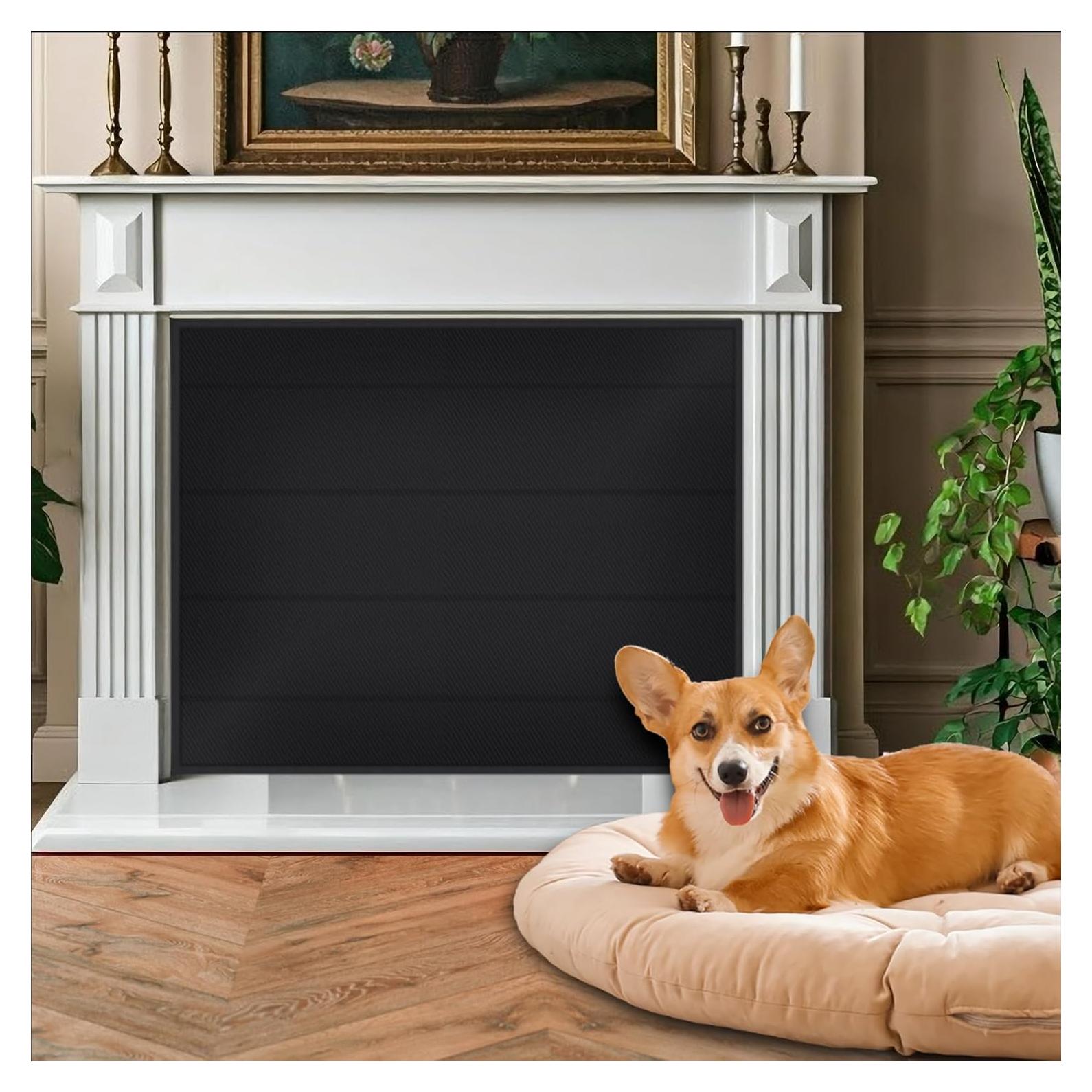 Cubierta de Chimenea JUIN a Prueba de Bebés 99x81 cm Negra