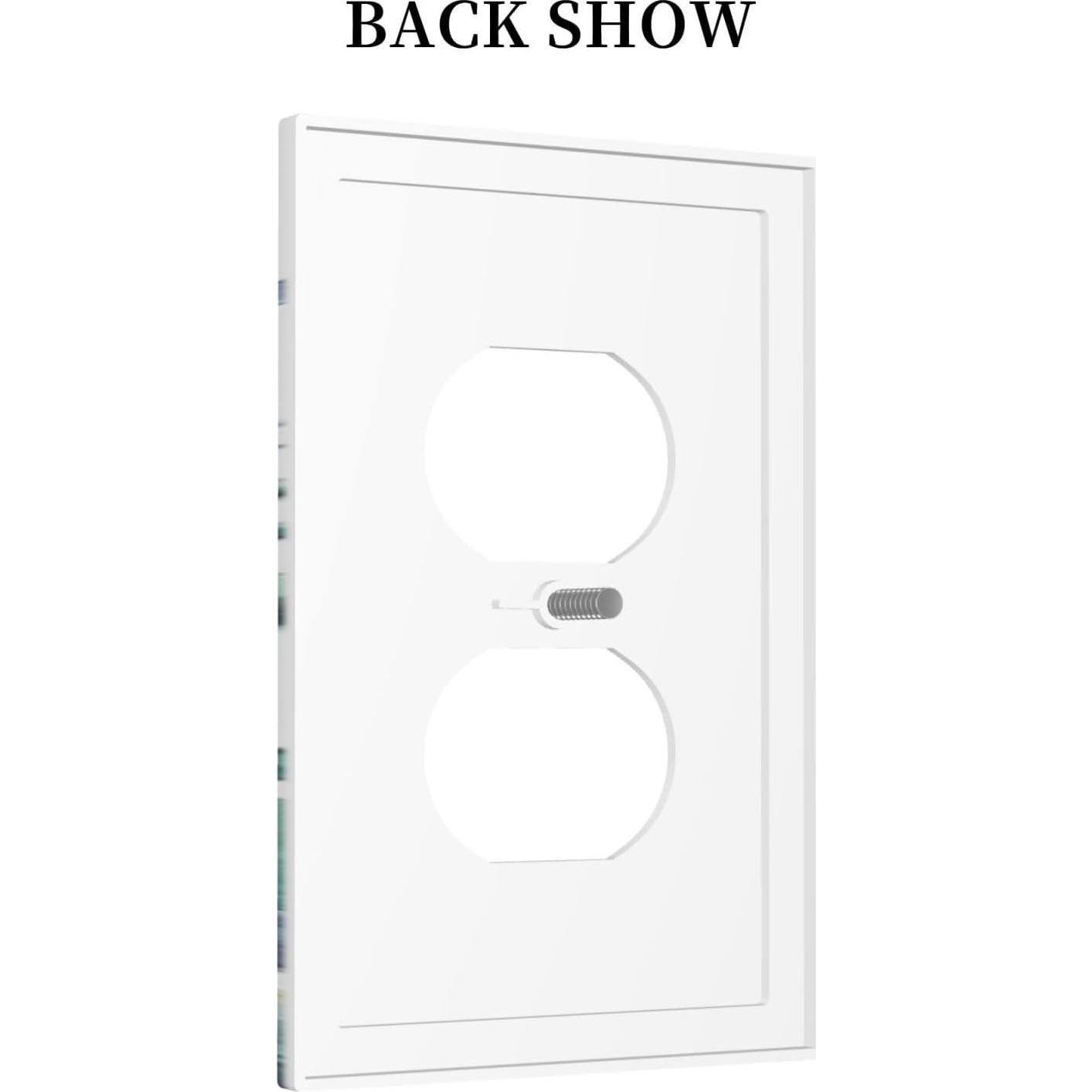 Cubierta de Interruptor Decorativa IHSOURGNITNEM 1 Gang Dúplex Azul