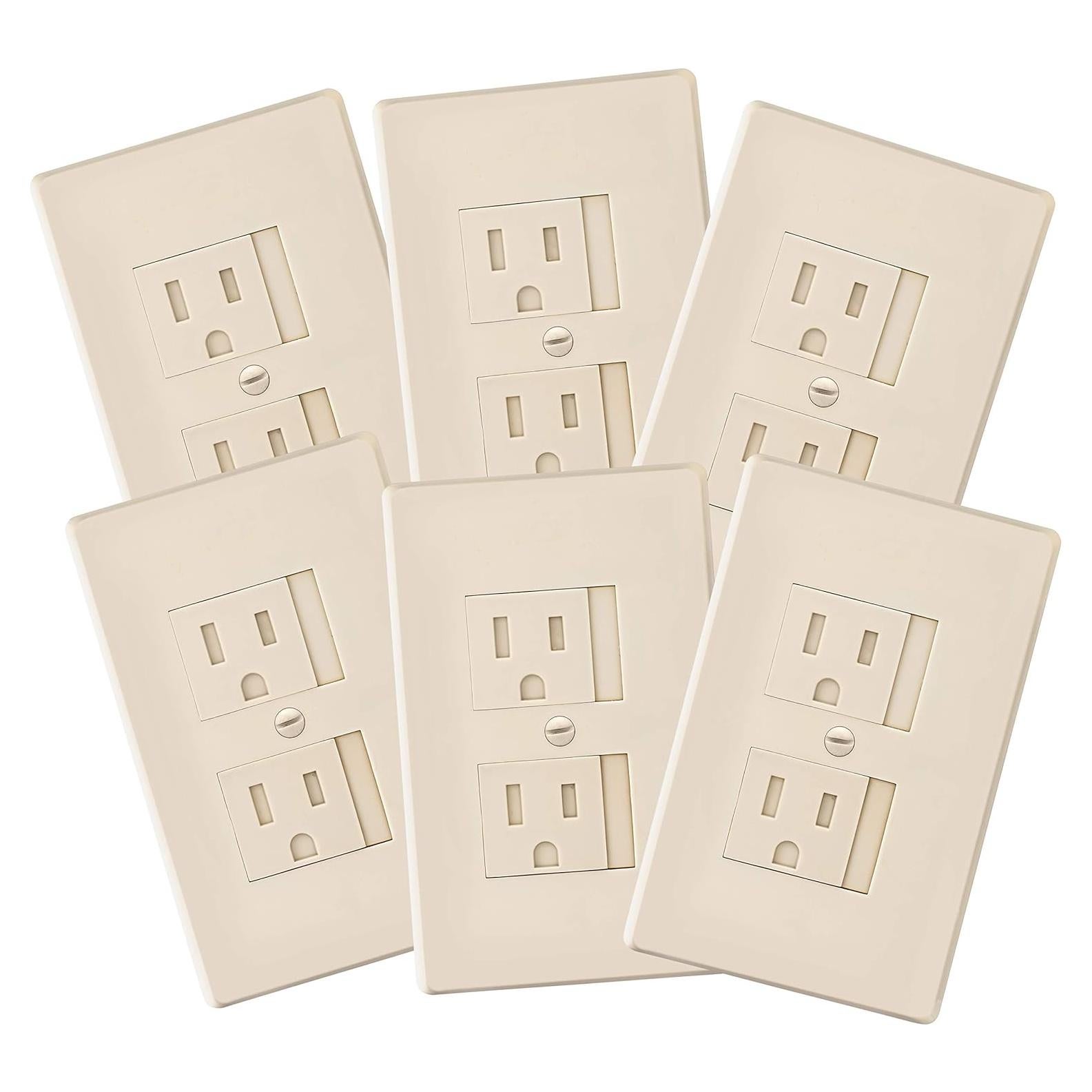 Cubiertas de enchufe automáticas Safety Innovations - 6 unidades