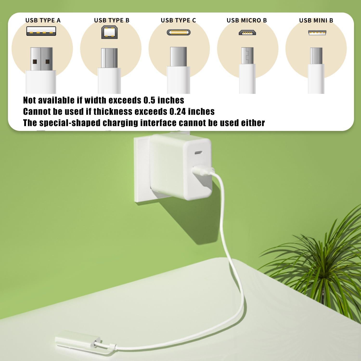 Protector de Cargador USB a Prueba de Bebés - 8 Unidades