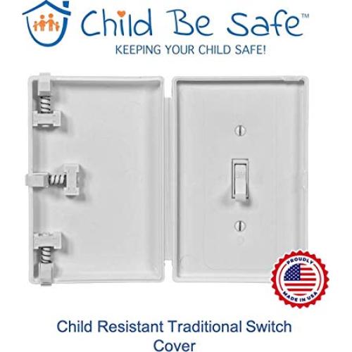 Cubierta de Seguridad Eléctrica Child Be Safe para Interruptor Blanco