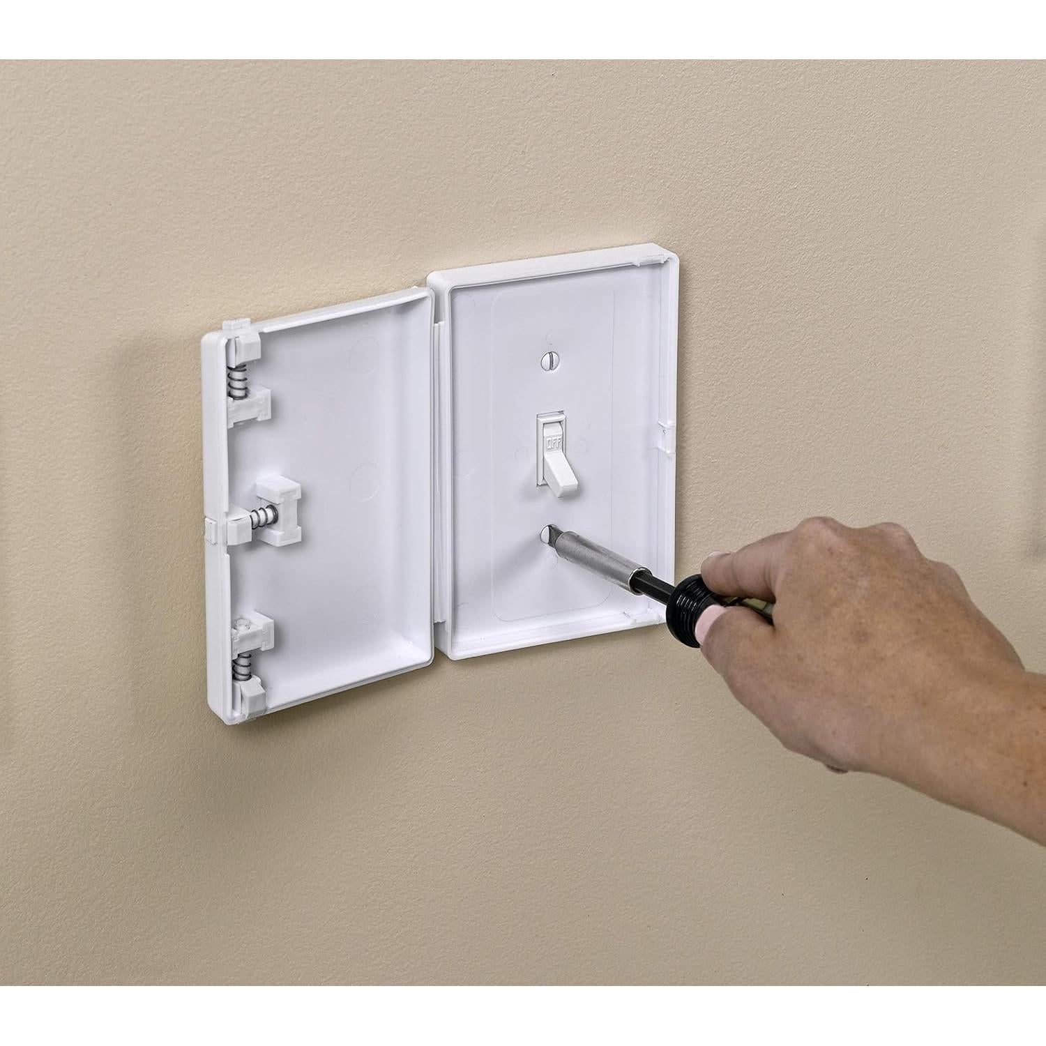 Cubierta de Seguridad Eléctrica Child Be Safe para Interruptor Blanco