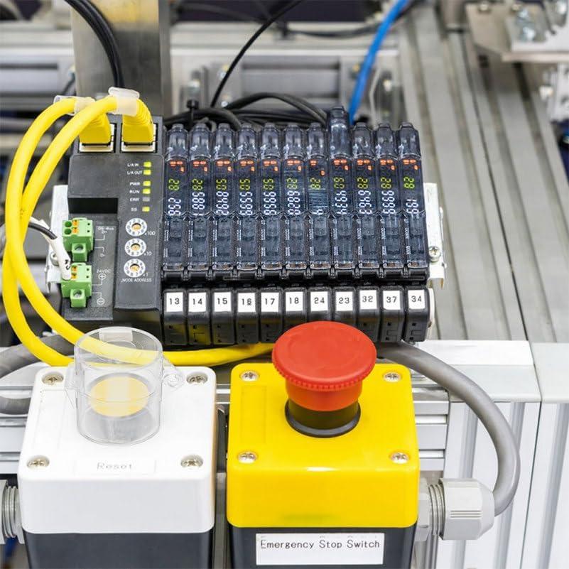 Cubierta de Botón de Seguridad Topperfun 2 Pcs Transparente