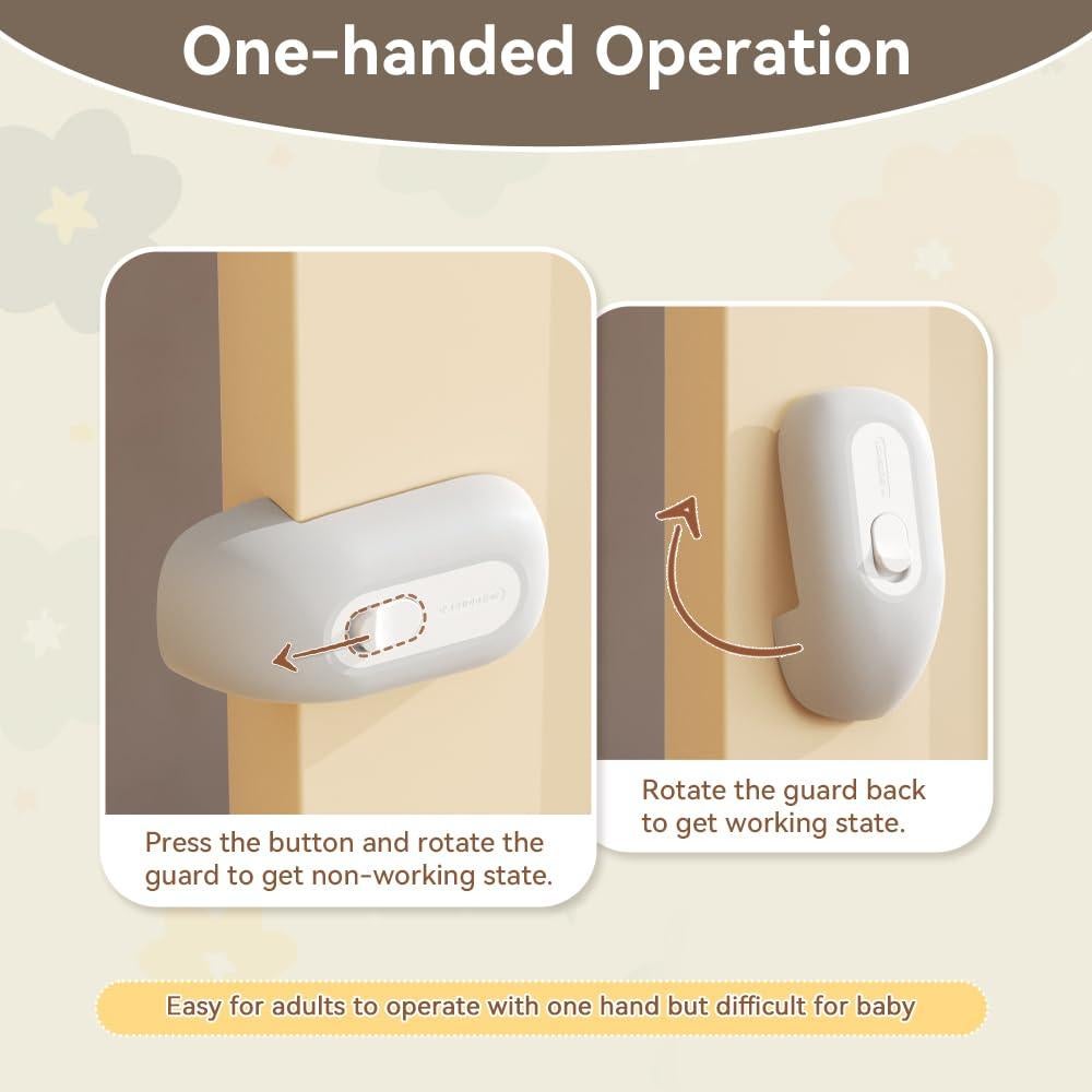 Guardián de Puerta a Prueba de Niños EUDEMON Gris - Fácil Instalación