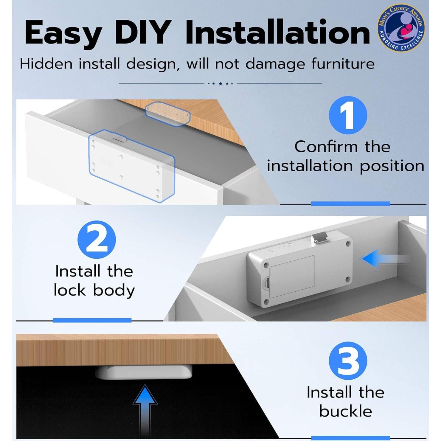 Cerradura Inteligente eLinkSmart F3BC Bluetooth RFID Blanca