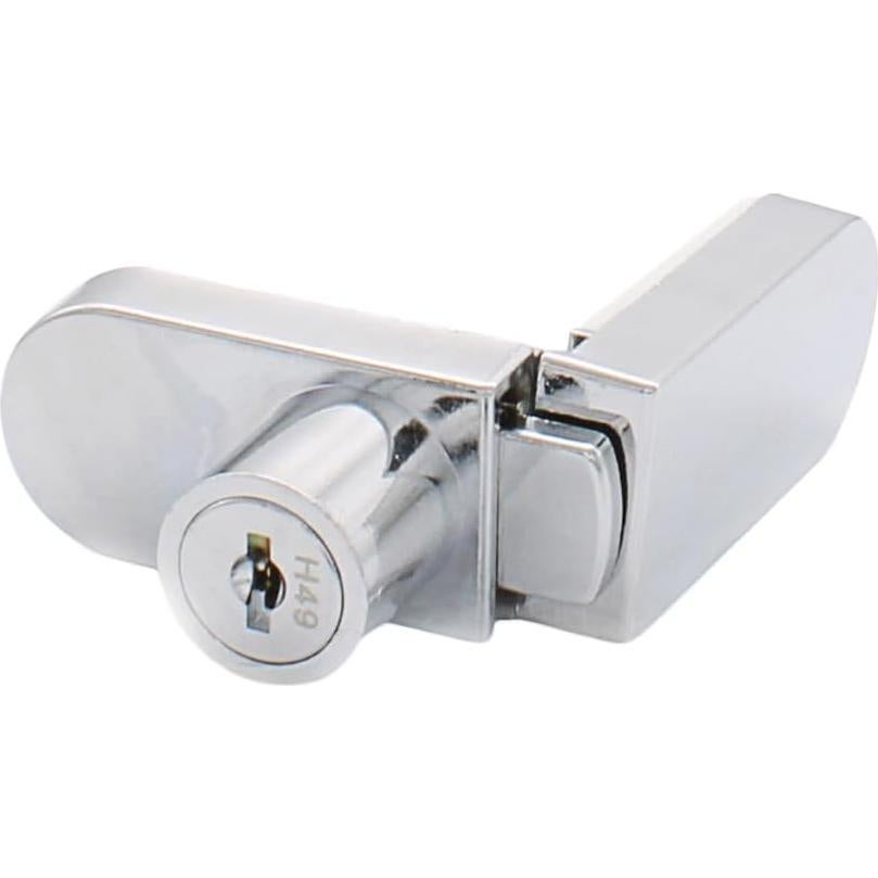 Cerradura de Vitrina CRL Cromada Sin Perforación 255CHKA