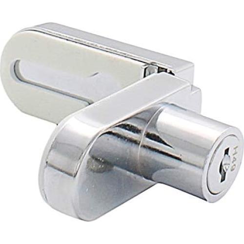 Cerradura de Vitrina CRL Cromada Sin Perforación 255CHKA