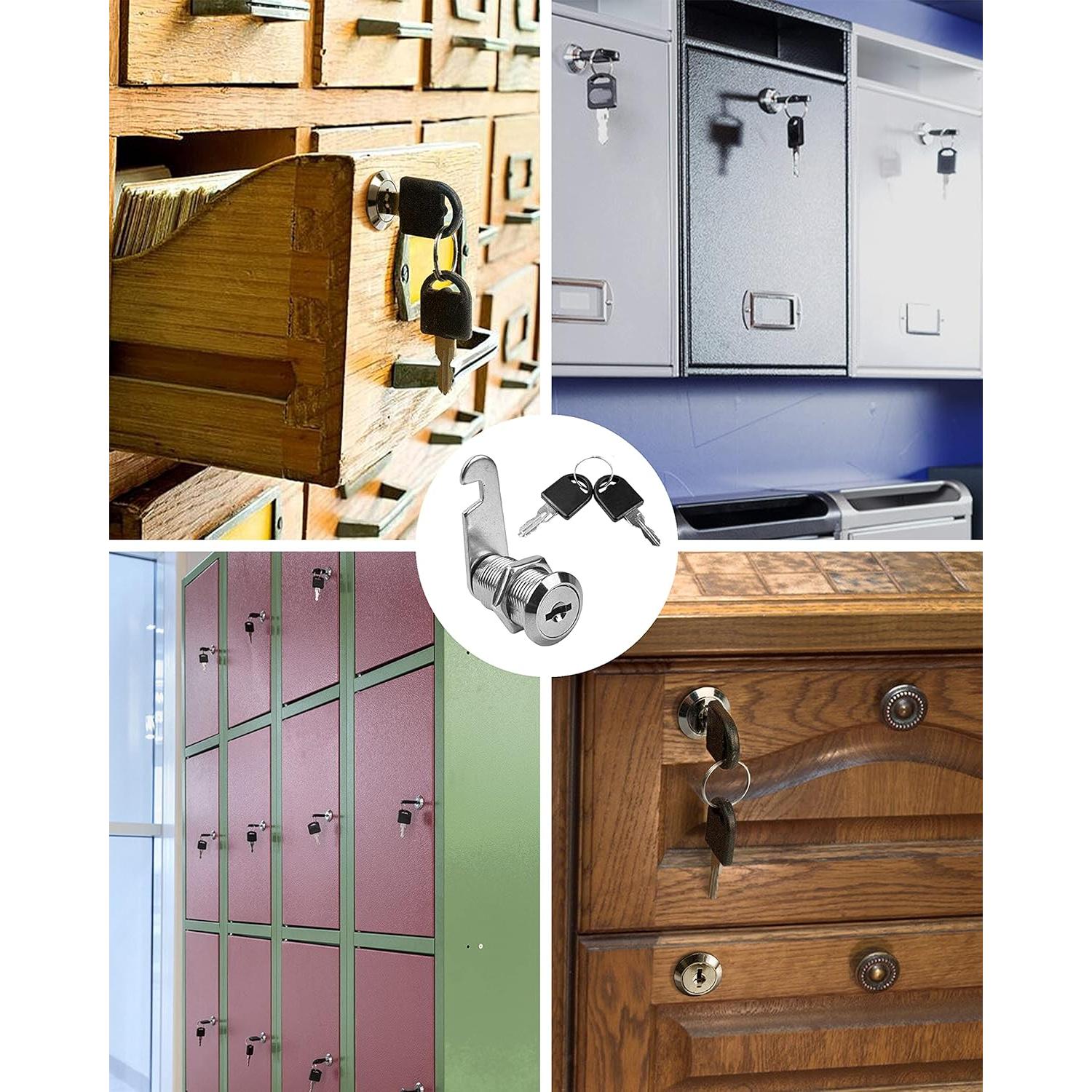 Cerraduras de Gabinete MoHern 6 Piezas 30 mm con Llave Igual