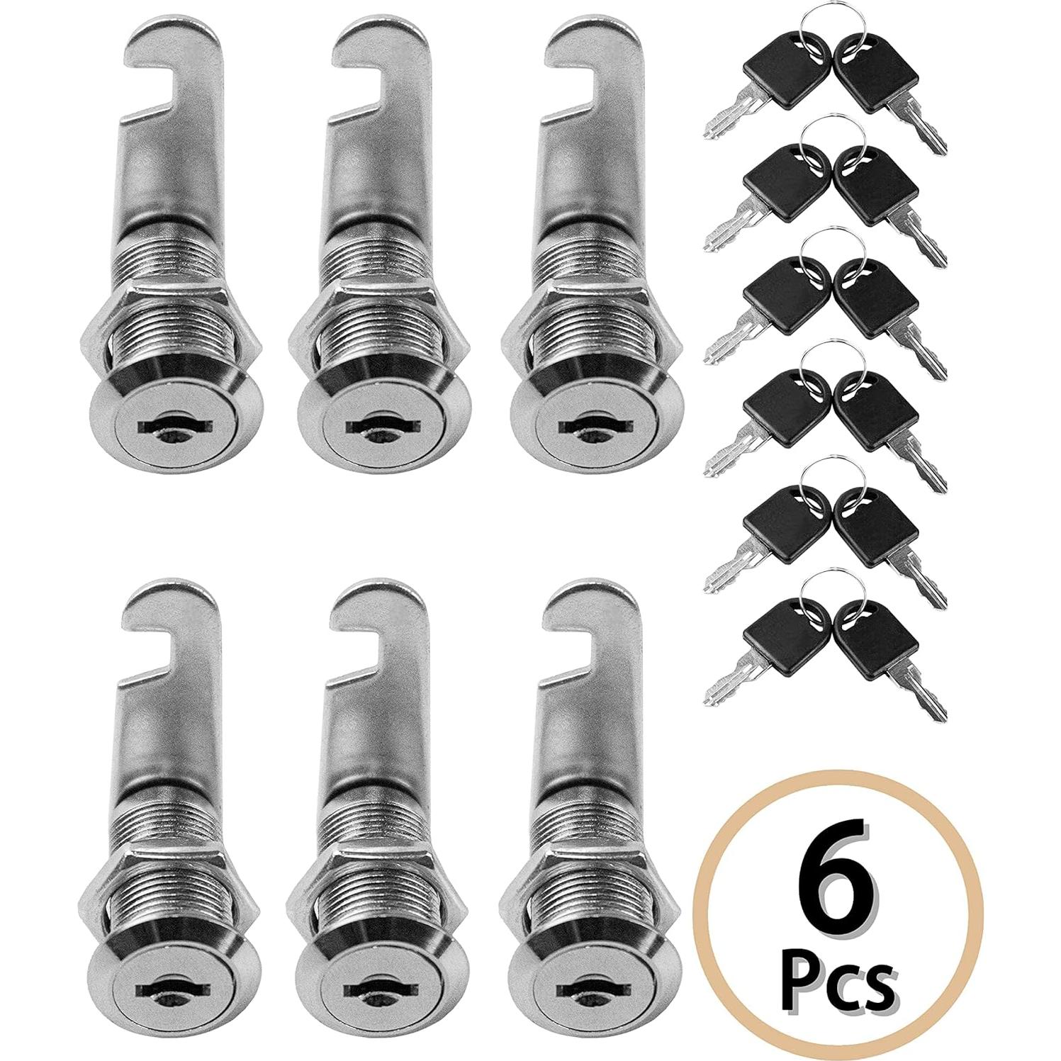 Cerraduras de Gabinete MoHern 6 Piezas 30 mm con Llave Igual