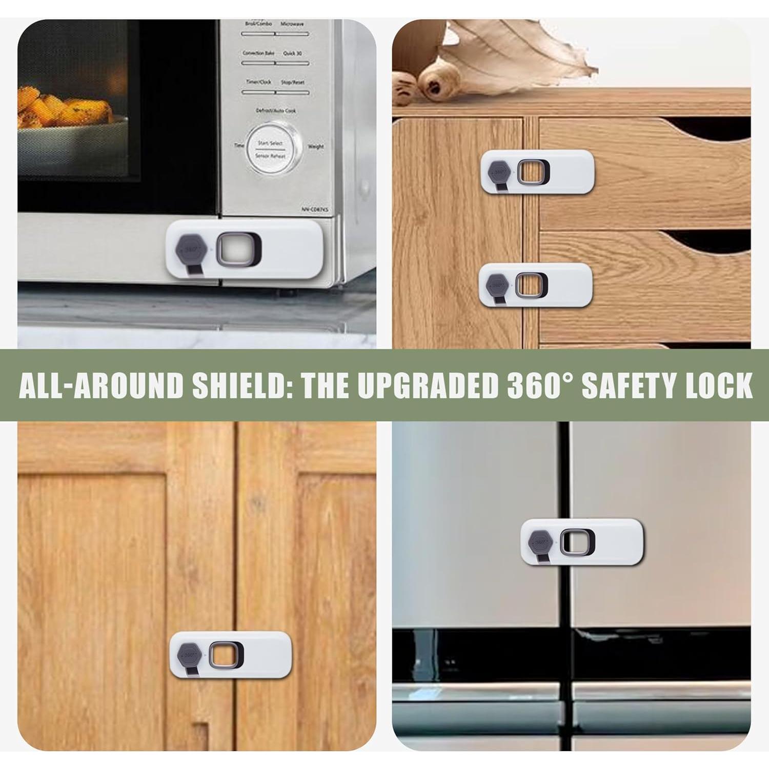 Cerraduras de Seguridad para Refrigerador SECUIX - Paquete de 5