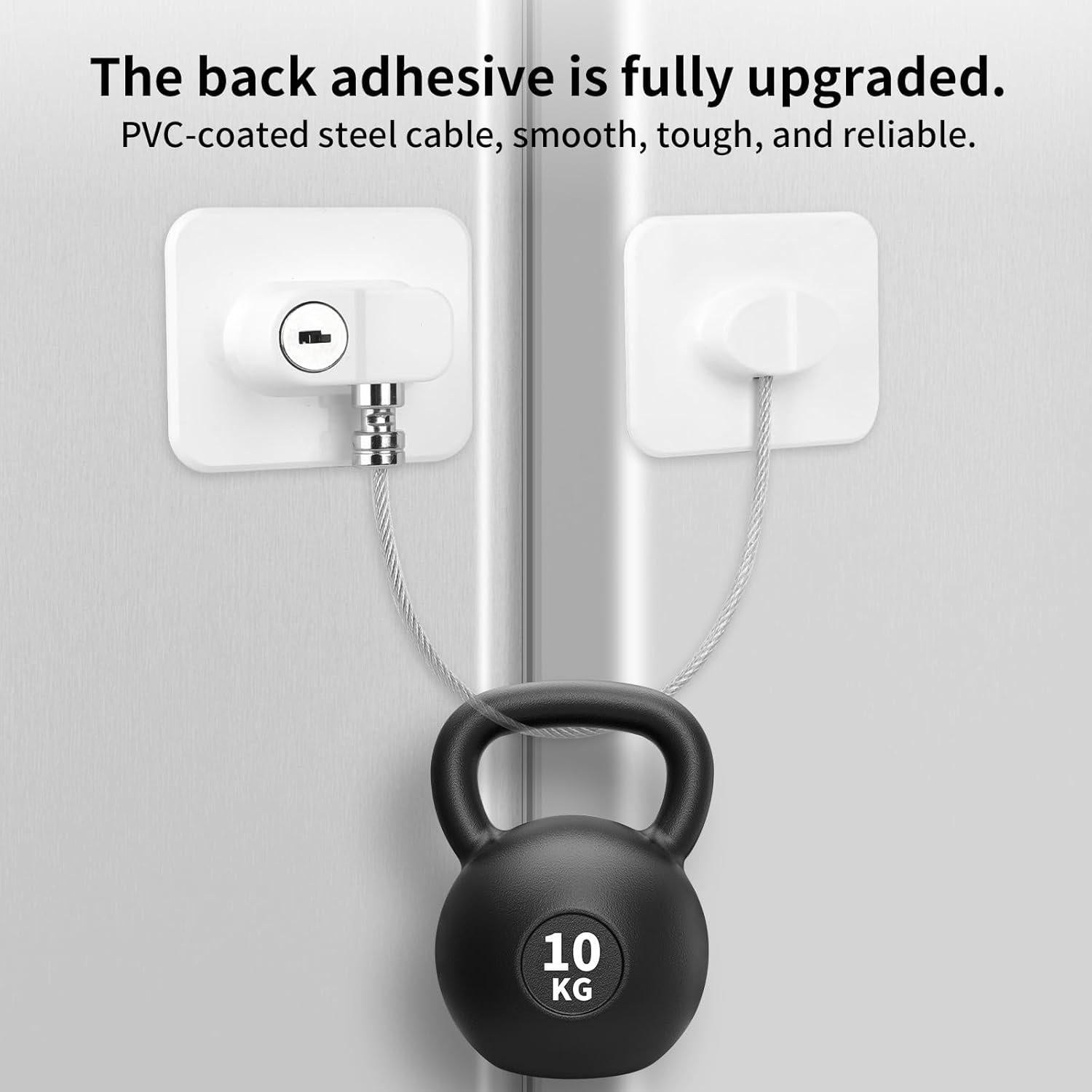 Cerradura de Refrigerador CTEOUNPT LOCK-YSS Blanca 2 Piezas