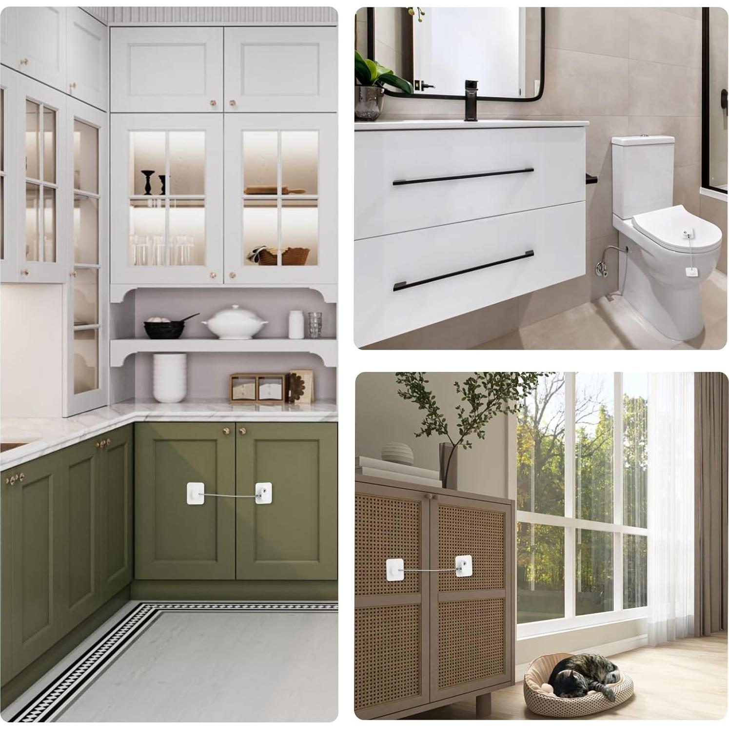 Cerradura de Refrigerador CTEOUNPT LOCK-YSS Blanca 2 Piezas