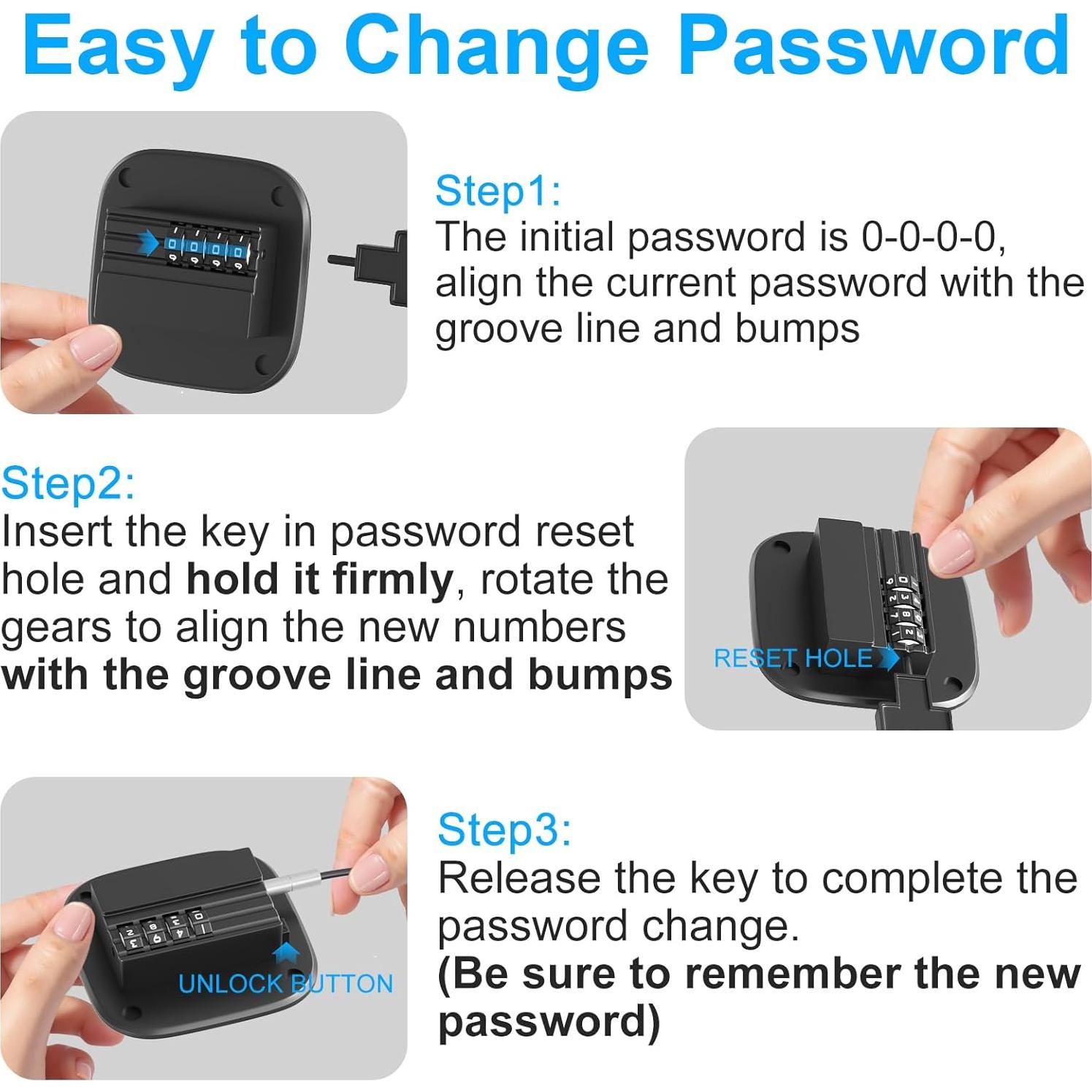 Cerradura de Combinación Teraves para Refrigerador y Congelador