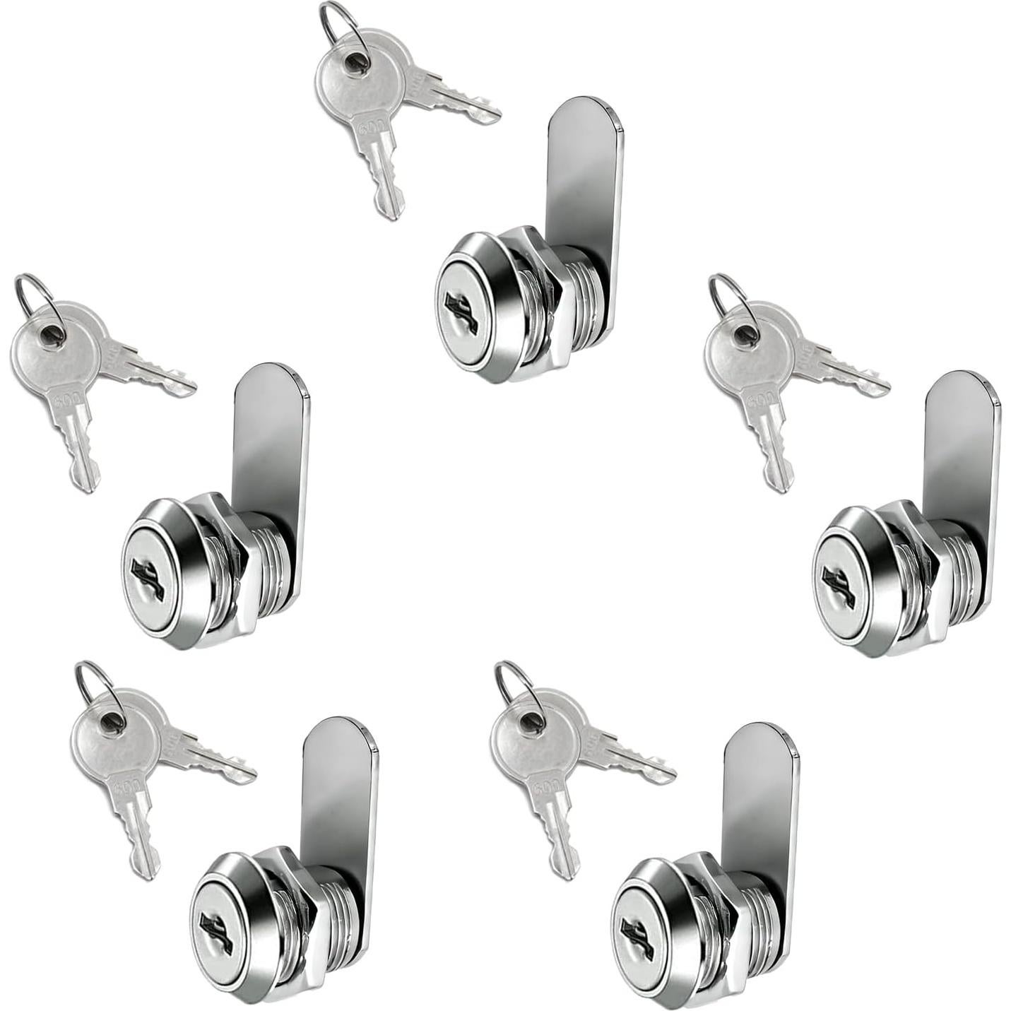 Cerradura de Gabinete MZCR-NNML 16mm con 4 Llaves Igual