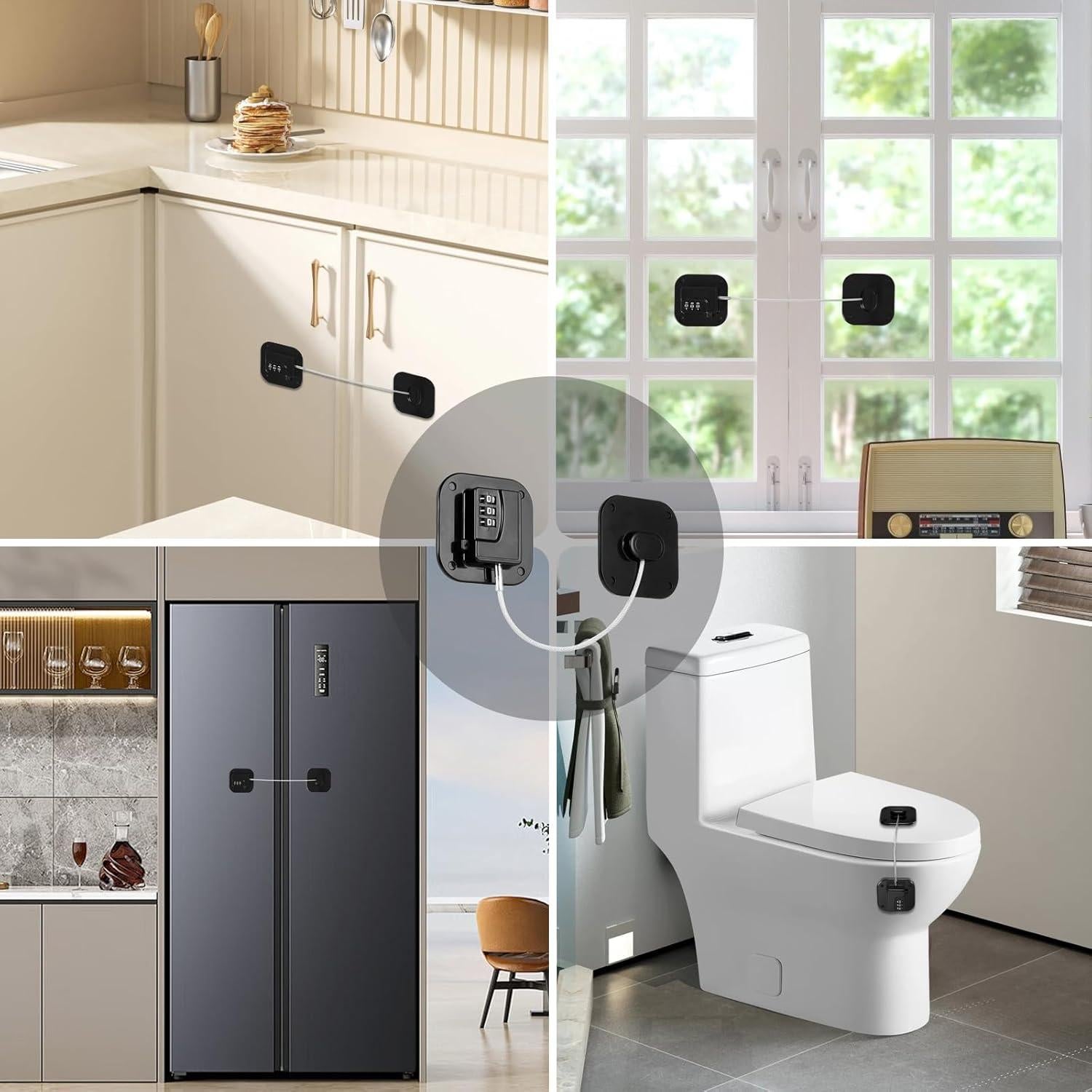 Cerradura de Refrigerador Himake FQ1 Combinación 2 Paquete