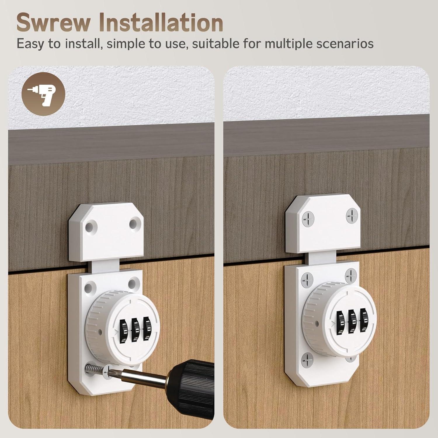 Cerradura de gabinete MeBantoo FY-Code Lock 002 blanca