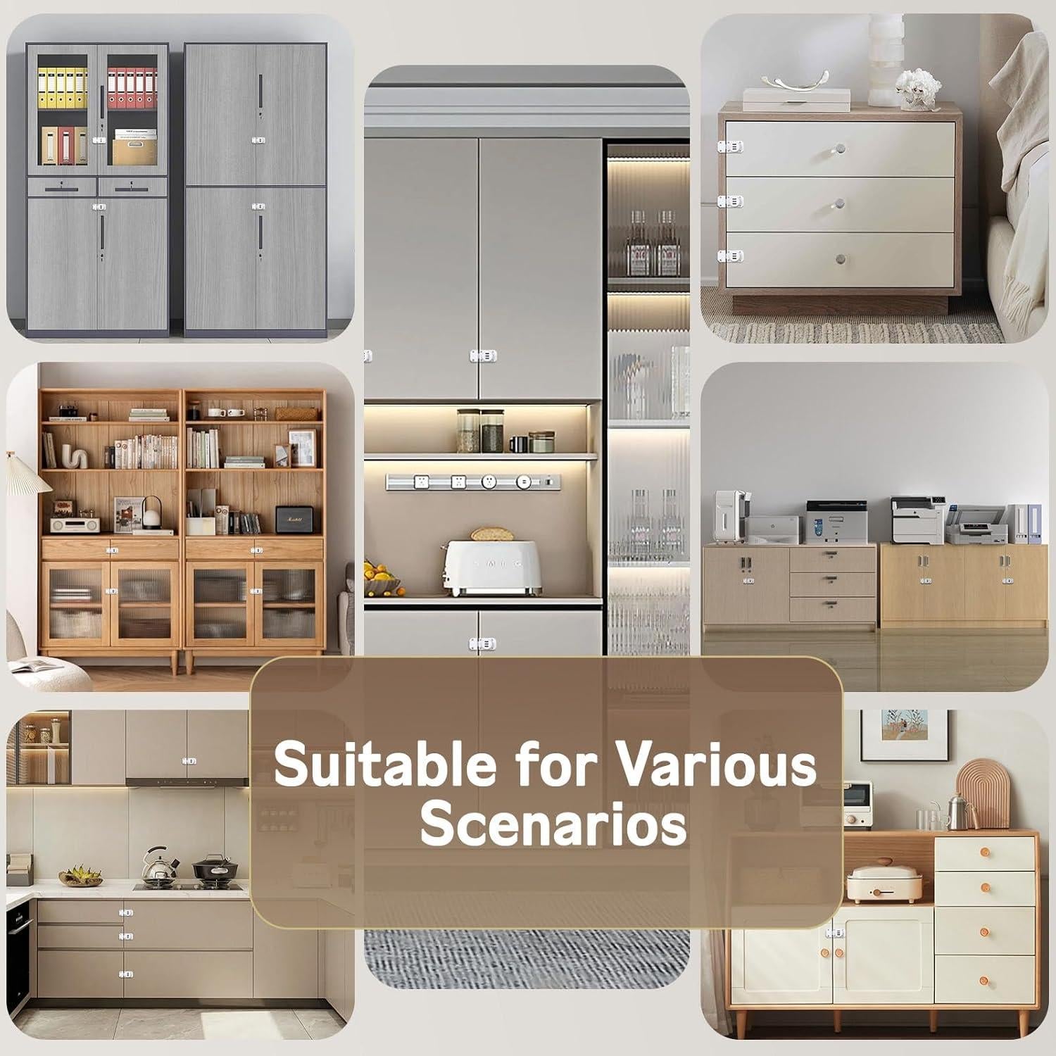 Cerradura de gabinete MeBantoo FY-Code Lock 002 blanca