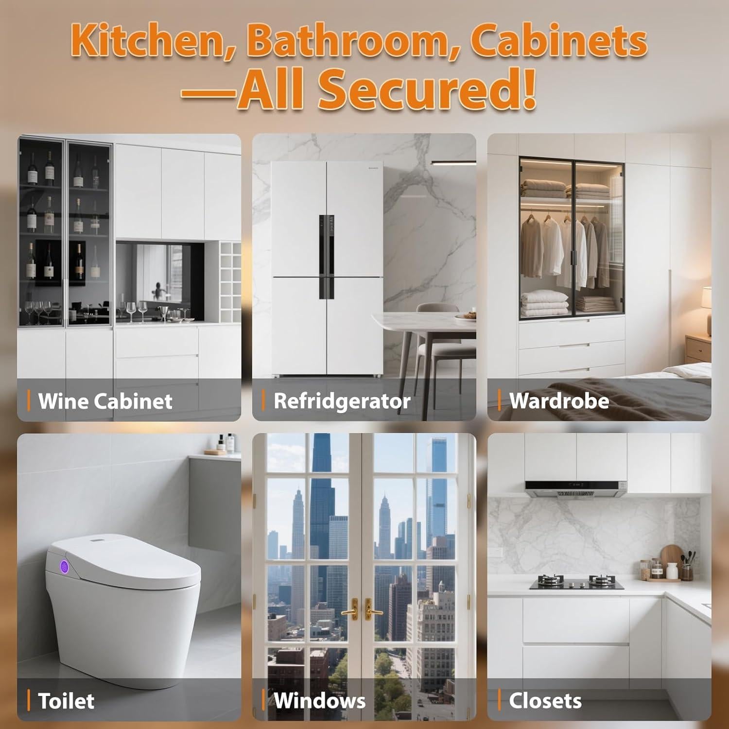 Cerradura de Refrigerador HalfofLife 4PCS Seguridad Infantil