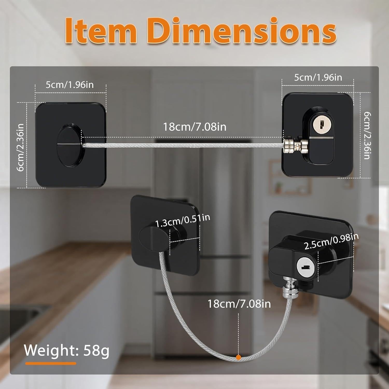 Cerradura de Refrigerador HalfofLife 4PCS Seguridad Infantil