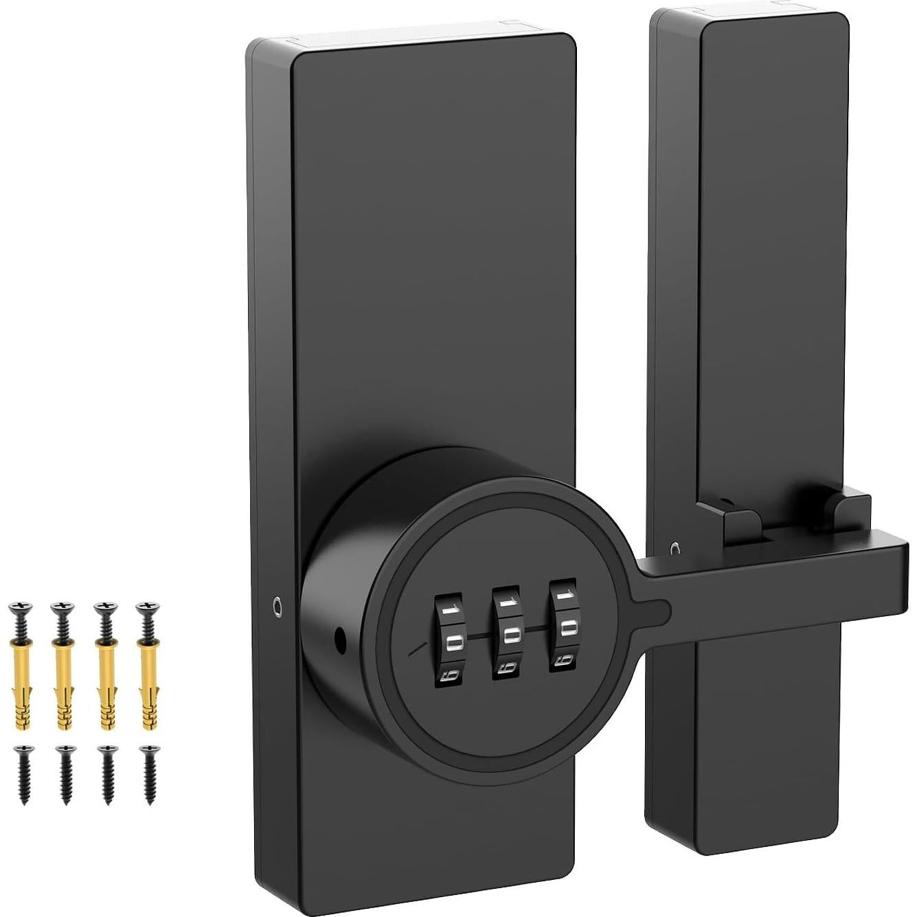 Cierre de puerta de granero MeBantoo FY-Code 004 negro